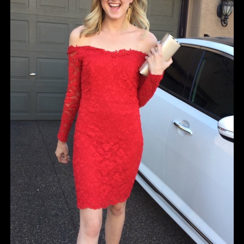 Sexy red dress